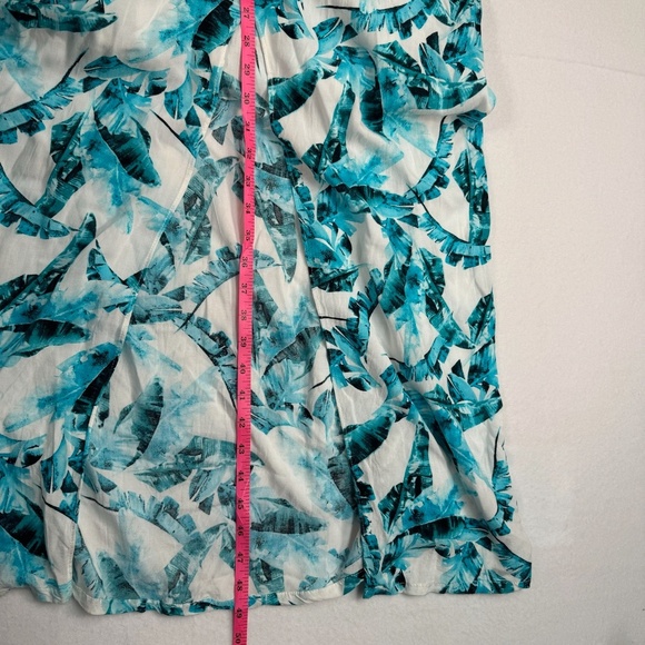 Buddy Love Off The Shoulder Tropical Maxi Dress Womens Sz M Ruffle Short Sleeve - Picture 7 of 11